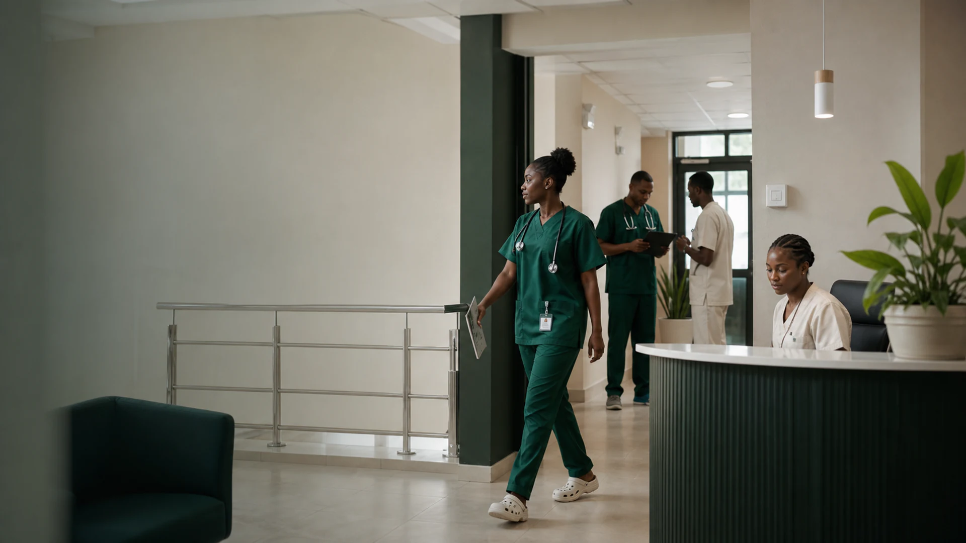 The Care & Cure Clinics team outside the Mile One clinic