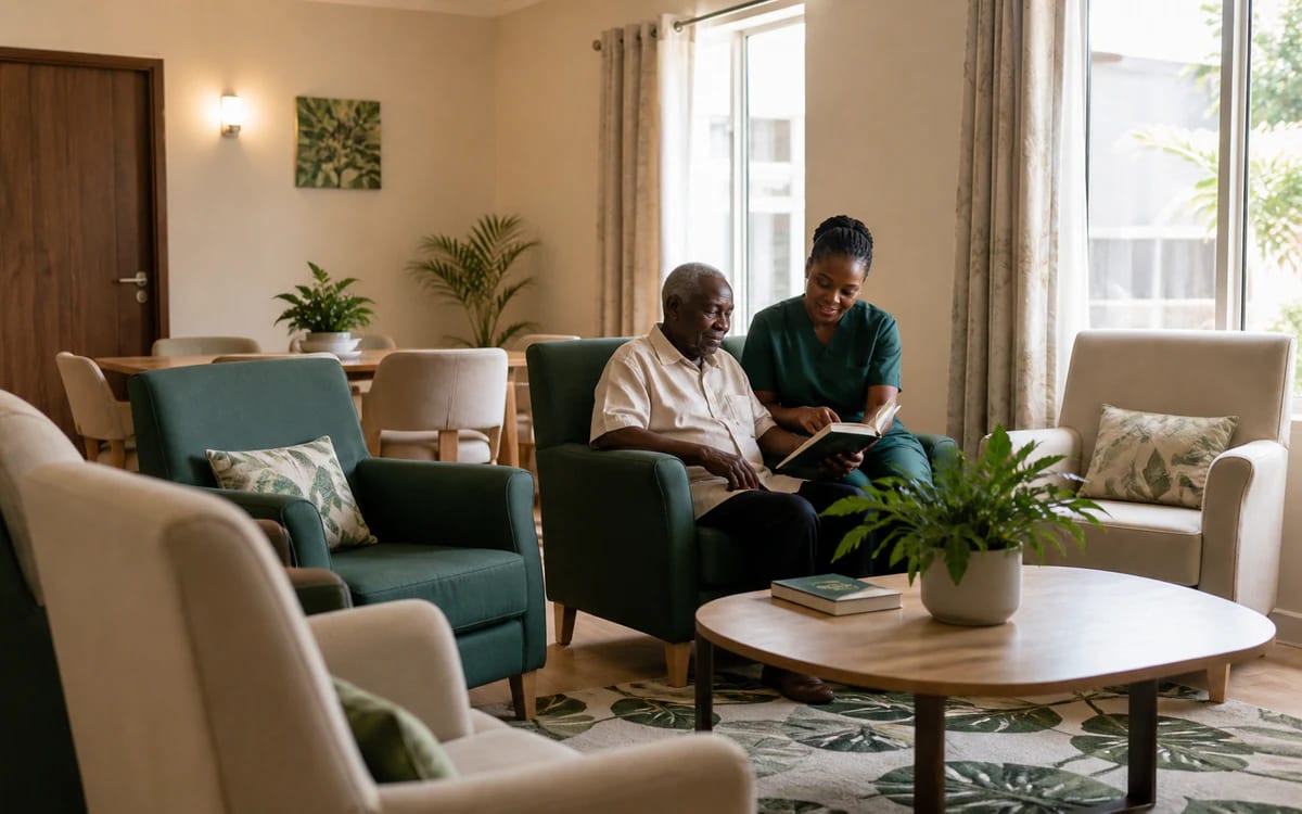 A supported residential care room at Care & Cure Clinics