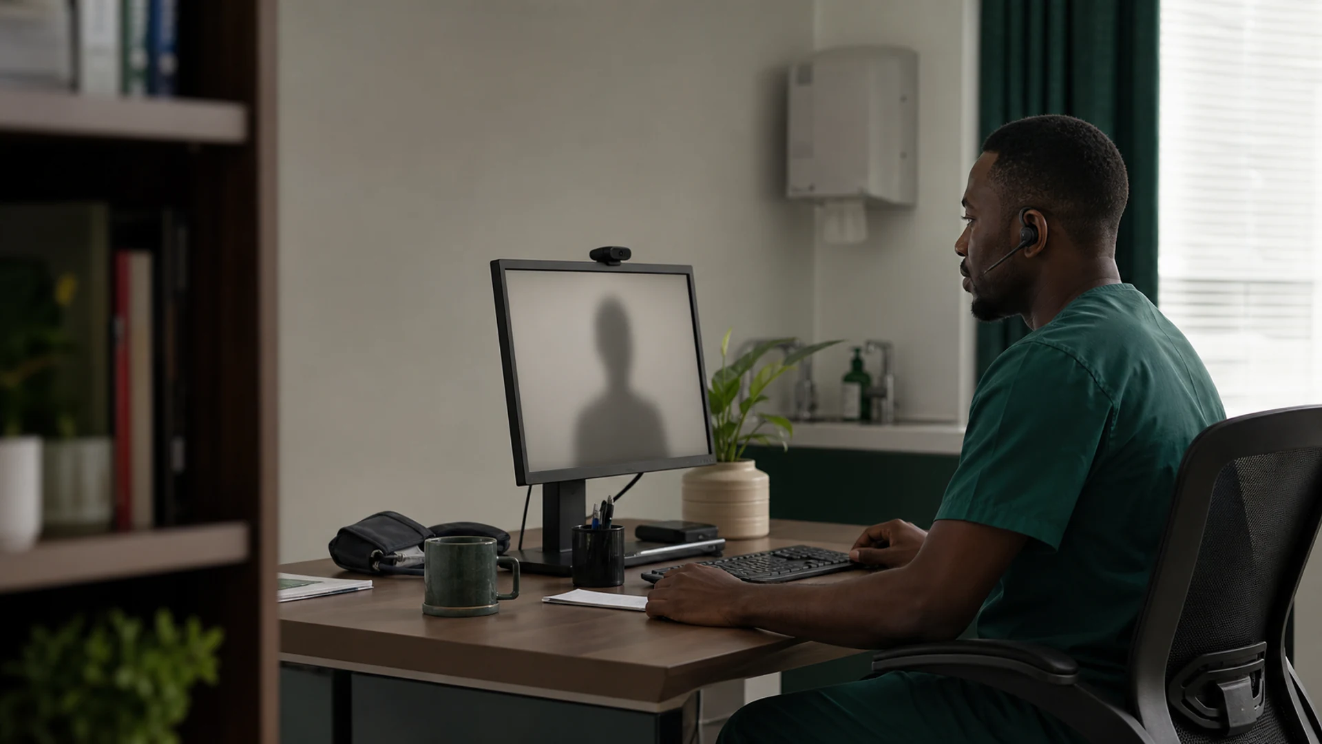 A Care & Cure doctor consulting a patient by video call